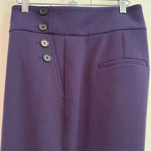 HALOGEN Dark Blue Trousers With Side button detail size 20